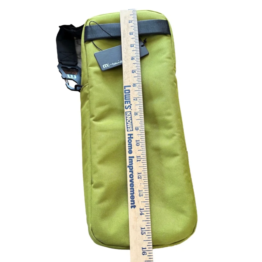 Men's Travis Matthew Crossbody Bag One Size Green Black - Picture 4 of 5